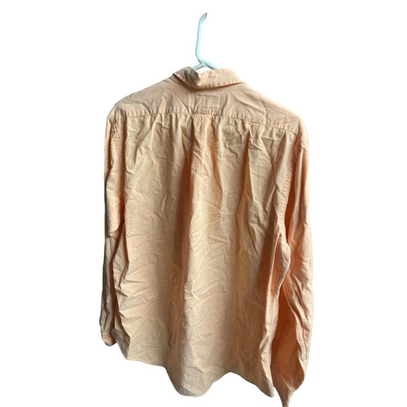 Ralph Lauren Custom Fit Long Sleeve Button Down Shirt Mens XL Orange - Picture 2 of 3